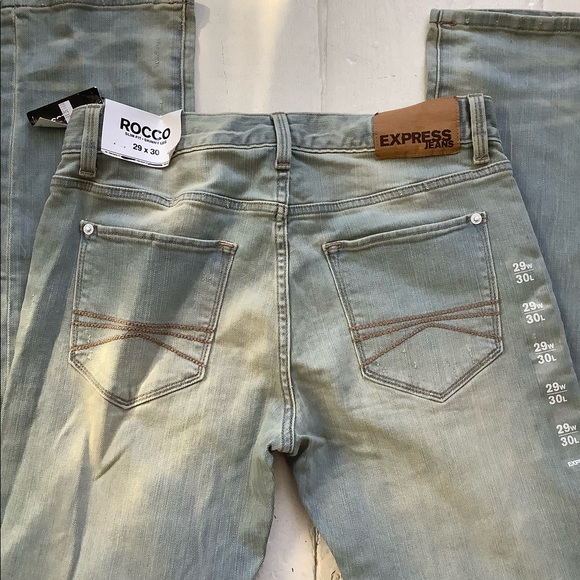 Express new Rocco jeans mens slim skinny - Picture 4 of 7